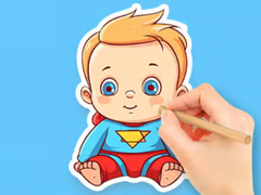 Game Coloring Book: Cute Super Baby