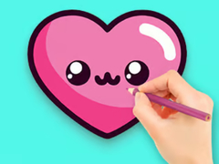 Game Coloring Book: Lovely Heart